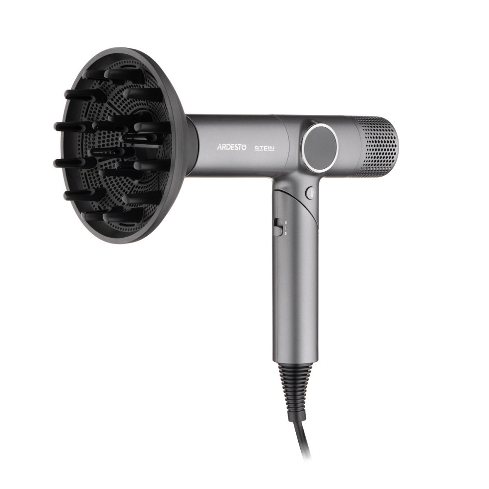 Фен Ardesto Stein HD-Y1000ST 1600 Вт серый Київ - зображення 9