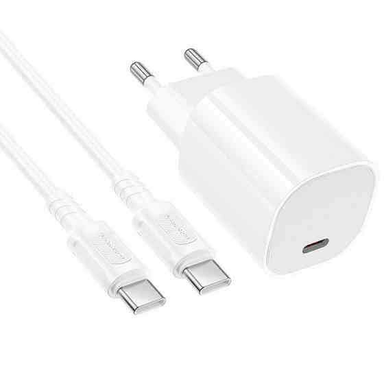 СЗУ Borofone BA103A Pudding PD20W (1USB-C) + кабель Type-C to Type-C Херсон