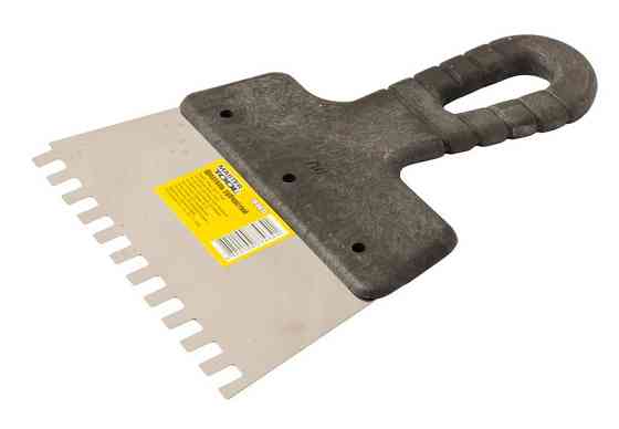 Шпатель зубчатый MASTERTOOL 150х6х6 мм 19-6615 Харьков