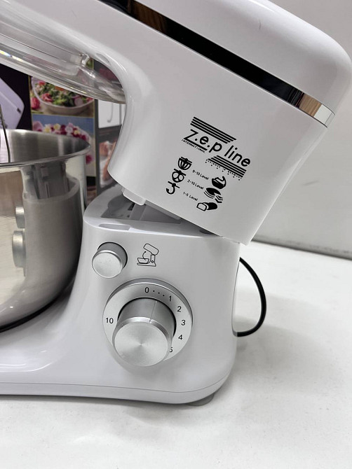 Тестомес миксер 3 в 1 Zepline ZP-9832 White 3500 Вт 5 л белый Київ - зображення 4