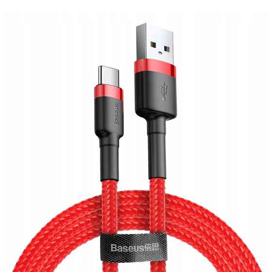 Дата кабель Baseus Cafule USB to Type-C Cable 3A (1m) (CATKLF-B) Херсон