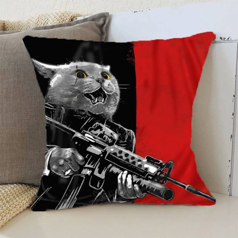 Подушка 3D Котячий бунт 2578_E 12035 50х50 см Київ - зображення 1