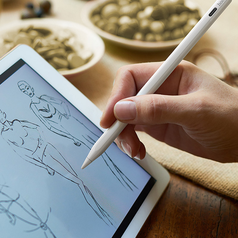 Стилус Hoco GM112 Intelligent anti-lost active capacitive pen with digital display for iPad Херсон - зображення 7