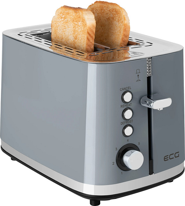 Тостер ECG ST 2766 Vintage Scuro 925 Вт серый Киев - изображение 7