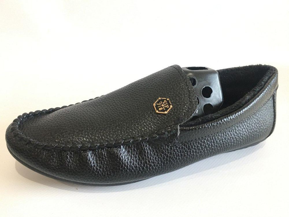 Мужские зимние мокасины с мехом ЧЕРНЫЙ МЕХ (на меху) Размер 41 42 Киев - изображение 2