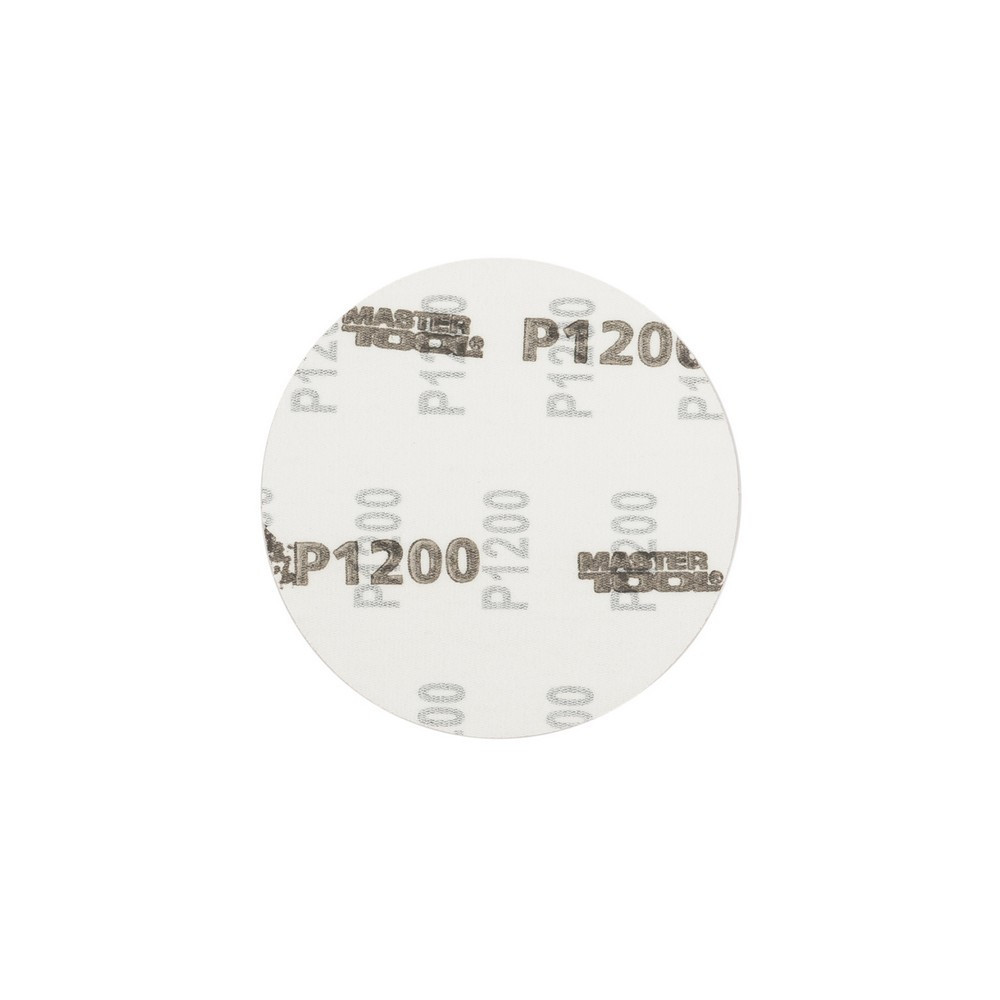 Круг шлифовальный на липучке MASTERTOOL 125 мм зерно 1200, набор 10 шт 08-2582 Харків - зображення 2