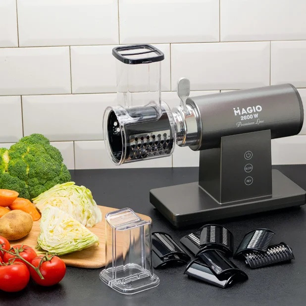 Мясорубка электрическая Magio MG-271 2600 Вт серая Київ - зображення 1