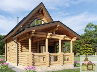 Купити дерев’яну баню з піччю – Закарпат Зруб-Буд Одеса - зображення 1