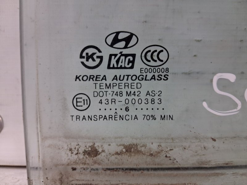 Стекло двери задней правой (форточка) Hyundai Sonata 2004-2010  (Арт. 66858) Київ - зображення 3