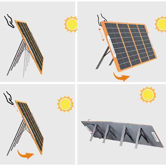 Портативная солнечная панель TSP-18V-100W Monocrystalline PD65W+QC3.0 (1USB-A/1C) Херсон
