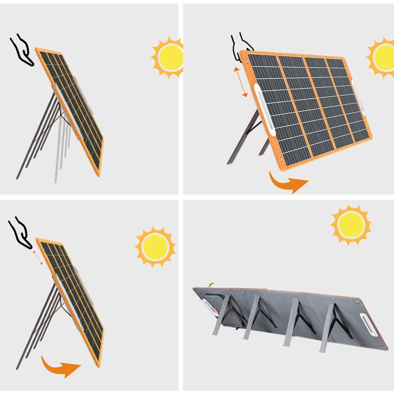 Портативная солнечная панель TSP-18V-100W Monocrystalline PD65W+QC3.0 (1USB-A/1C) Херсон - зображення 5
