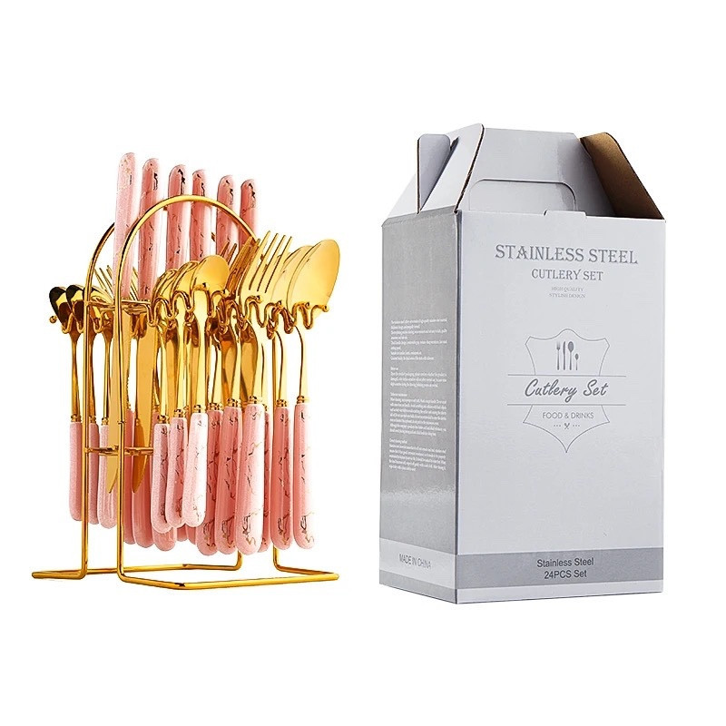 Набор столовых приборов на 6 персон Розовый Киев - изображение 1