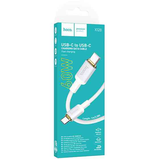 Дата кабель Hoco X128 Benefit Type-C to Type-C 60W (1m) Херсон