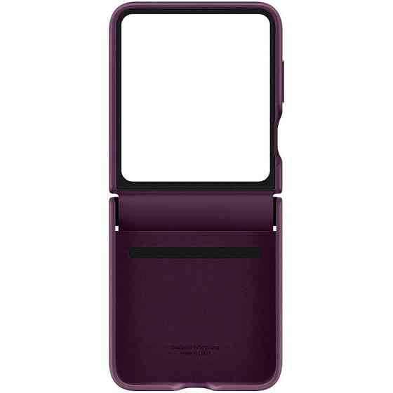 Кожаный чехол Leather Case (AAA) для Samsung Galaxy Z Flip5 Херсон