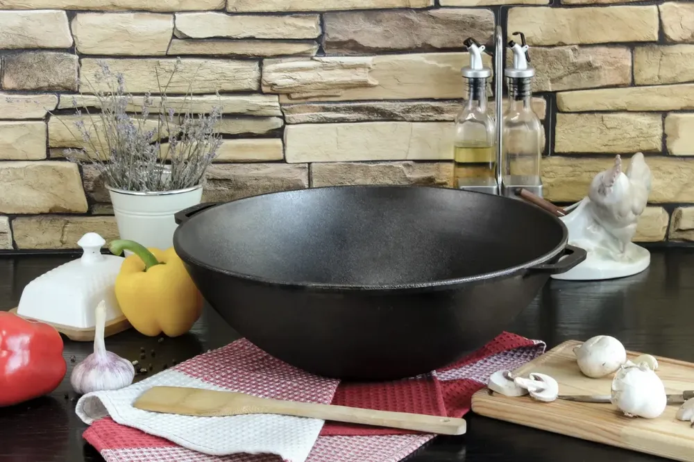 Сковорода чугунная WOK 8 л Харків - зображення 8