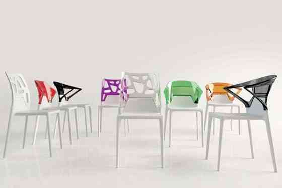 Стул Papatya Ego-Rock белое сиденье, верх прозрачно-зеленый Київ