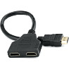 Кабель Atcom HDMI - 2xHDMI 0.1м Black (10901) (Код товару:39659) Харків
