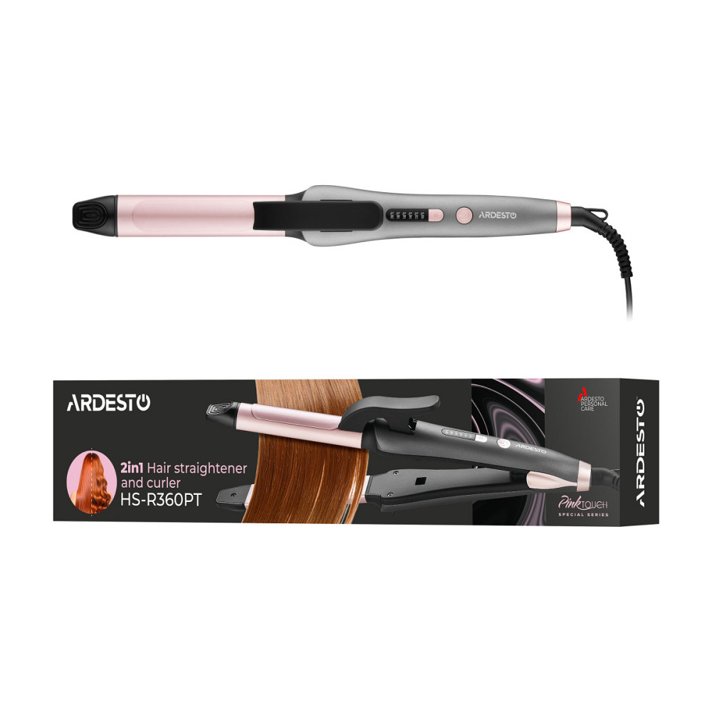 Выпрямитель для волос Ardesto Pink Touch HS-R360PT 65 Вт серый Київ - зображення 5