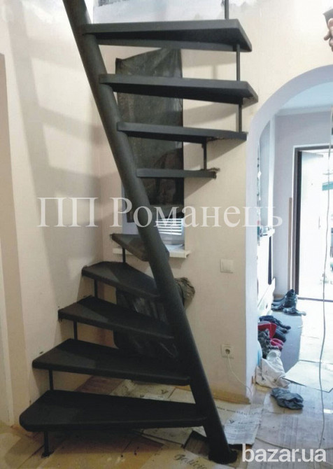 виготовлення гвинтових сходів з нахиленою віссю у Львові Львов - изображение 2