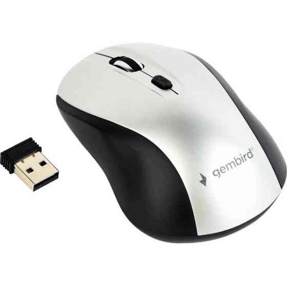 Мишка Gembird Wireless Black/Silver (MUSW-4B-02-BS) Харьков