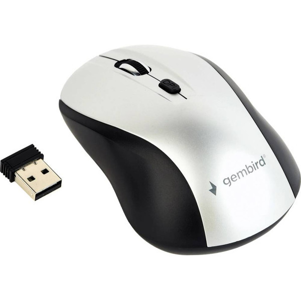 Мишка Gembird Wireless Black/Silver (MUSW-4B-02-BS) Харьков - изображение 1