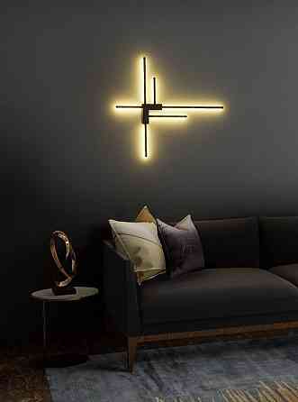 Бра настінна LED WJ7214/5-bk-k Чорний 5х70х100 см. Киев