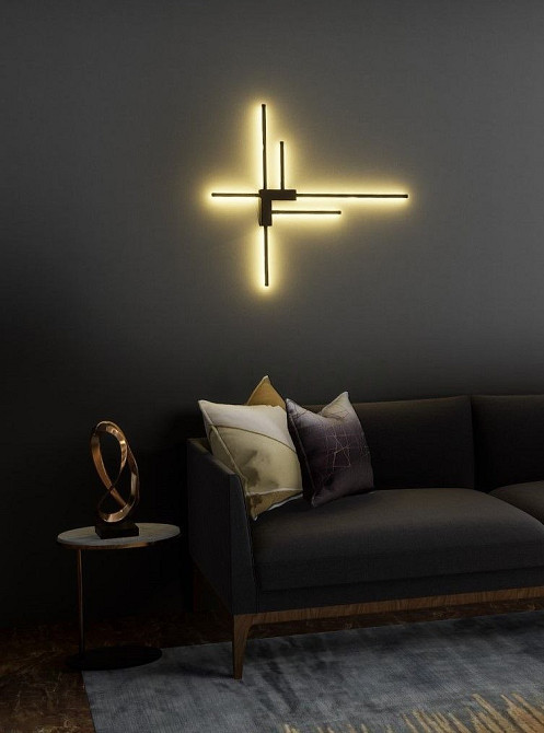 Бра настінна LED WJ7214/5-bk-k Чорний 5х70х100 см. Київ - зображення 1