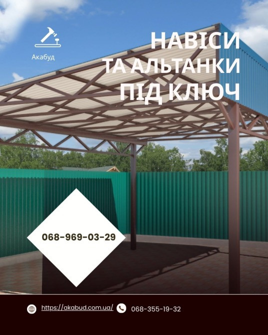 Ворота • Навіси • Альтанки • Металоконструкції Кривий Ріг - зображення 6