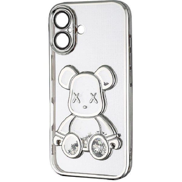 DM Чохол Shining Bear Case Protected Camera iPhone 16 Silver (Код товару:39673) Харків - зображення 1