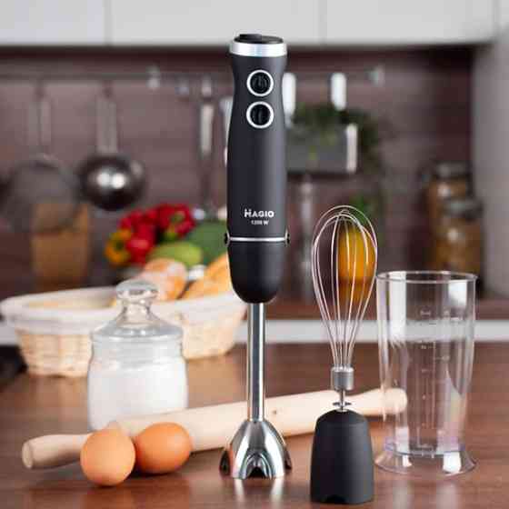 Блендер погружной Magio MG-655 1200 Вт черный Київ