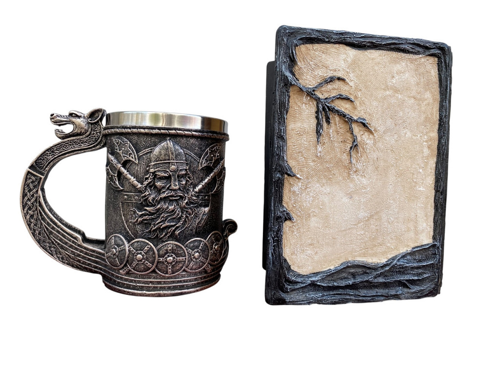 Подарочный набор Кружка 3D Корабль Викингов и Блокнот 3D «Тень Ворона» Київ - зображення 2