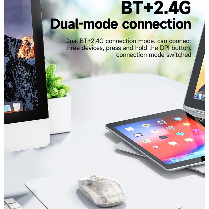 Мышь беспроводная Hoco GM29 Mysterios Bluetooth + 2.4G Херсон - зображення 2