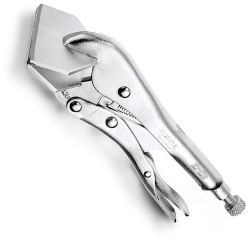 Клещи зажимные с фиксатором TOPTUL 200мм (плоские губки) DAAV1A08 Харьков - изображение 1