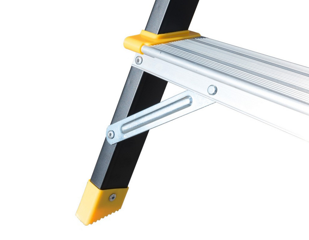 Лестница алюминий/сталь MASTERTOOL 6 ступеней h=1282 мм max 150 кг 79-1206 Харків - зображення 8