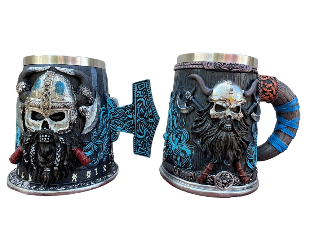 Подарочный набор Кружки 3 Бородастский Викинг Молот Тора Київ - зображення 1