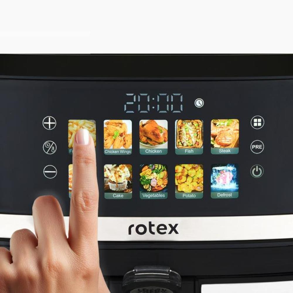Мультипечь Rotex Up DownFry ROM990-XXL 2000 Вт 9.5 л серебристая Київ - зображення 4