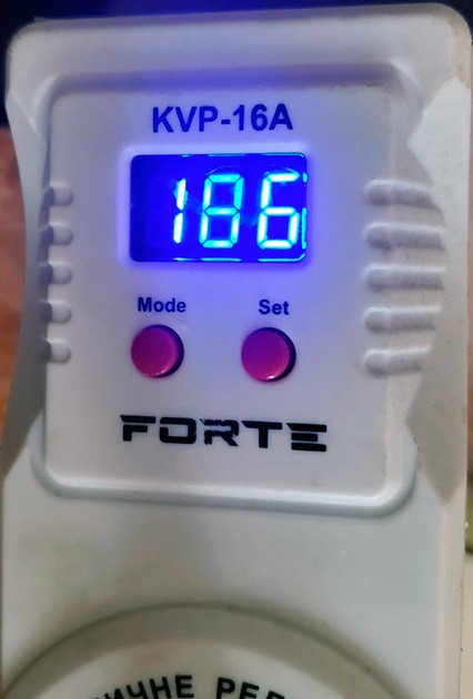 Реле напряжения автоматическое Forte  KVP-16A белое Київ - зображення 3