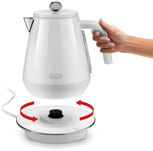 Электрочайник DeLonghi Eclettica SpecialTea KBY 2011 W 1.7 л белый Киев - изображение 5