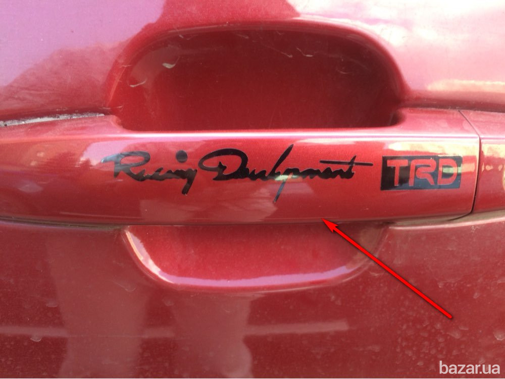 Наклейки на ручки,диски,дворники авто 4 штуки Белая номер 1 ,Черная номер 2, и Жёлтая Бориспіль - зображення 7