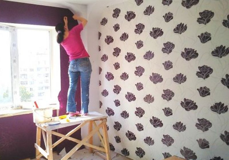 Поклейка обоев Теремки Голосеево Борщаговка Київ - зображення 1