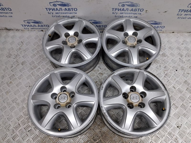 Диски титан комплект R16 Hyundai Tucson JM 2.0 DIESEL D4EA 2004 (б/у) Київ - зображення 1