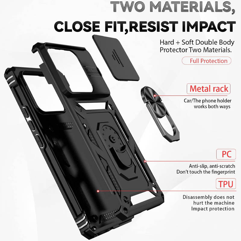 Ударопрочный чехол Camshield Serge Ring для Xiaomi 13 Херсон - зображення 4