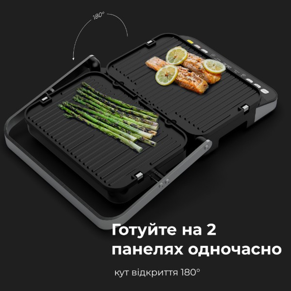 Электрогриль контактный AENO EG5 AEG0005 2000 Вт серебристый Київ - зображення 8