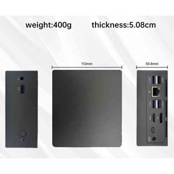 Міні-комп'ютер Soyo M2 Plus 8/256GB n100 Black (Код товару:38274) Харків
