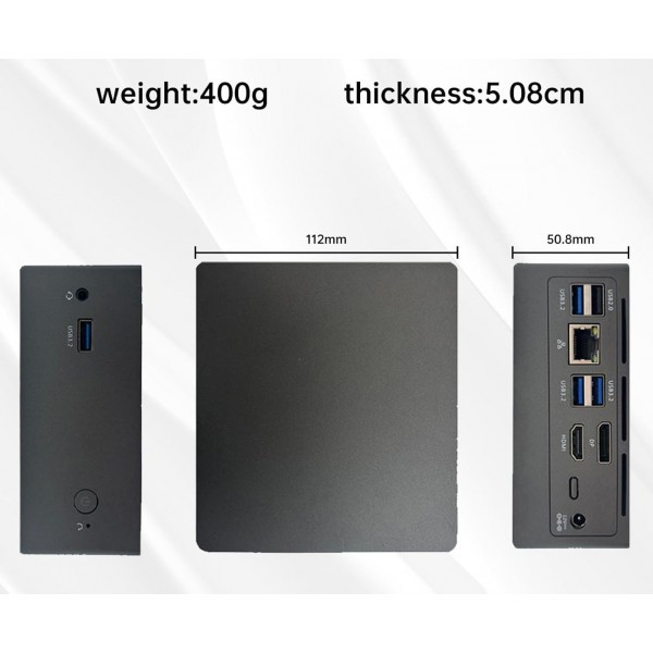 Міні-комп'ютер Soyo M2 Plus 8/256GB n100 Black (Код товару:38274) Харків - зображення 3