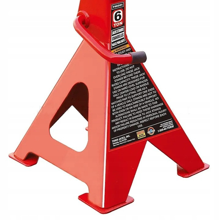 Подставки под машину регулируемые 2шт. 6т 395-605мм TORIN T46001 Харьков - изображение 4