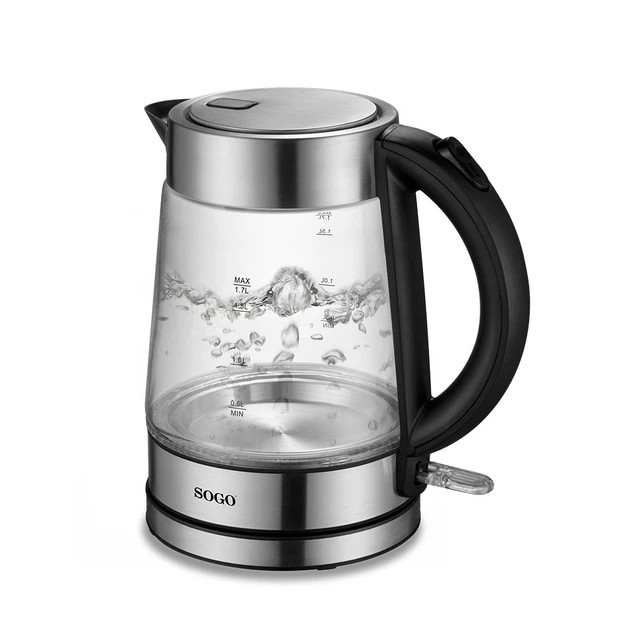 Электрочайник SOGO SS-5797 1.7 л серебристый Київ - зображення 1