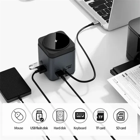 Уценка БЗУ + HUB WIWU Wi-W025 Cube 9in1 USB-C Херсон