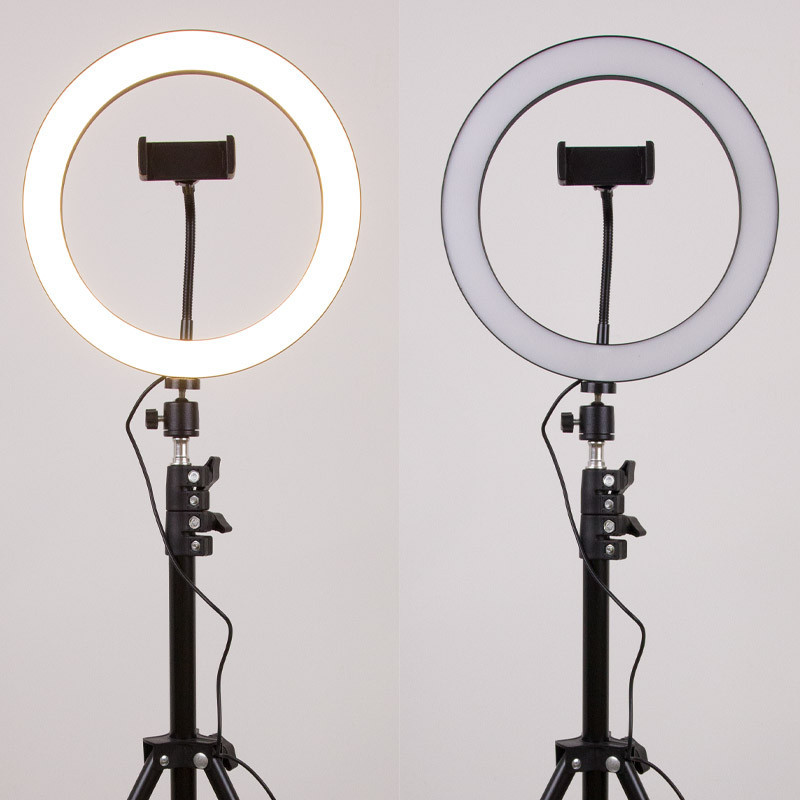 Кольцевая светодиодная LED лампа Flat Ring 10" + tripod 2.1m Херсон - зображення 7
