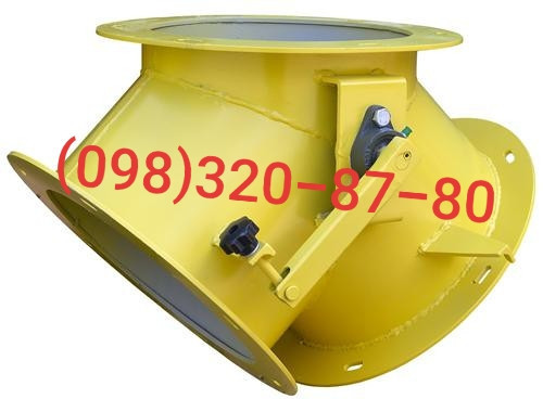 Клапан самотечный перекидной ручной и с электроприводом Київ - зображення 2